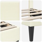  Krevetna konstrukcija Krem 80 x 200 cm Kordura tekstil | Shoptok.si
