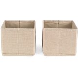 Compactor Bež tekstilne škatle za shranjevanje v kompletu 2 ks 14x12x12 cm Sandy – | Shoptok.si