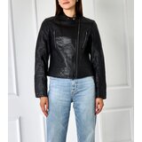 Gemre Black biker jacket eco-leather Chaussée | Shoptok.si