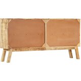  Komoda smeđe-crna 160x30x80 cm od masivnog grubog drva manga | shoptok.hr