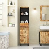 Maison Chic Kopalniška omarica - Kopalniški kabinet 38x33x160 cm trden mangov les, (21794810) | Shoptok.si