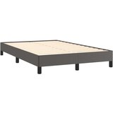  s oprugama i madracem sivi 120x190 cm od umjetne kože | shoptok.hr