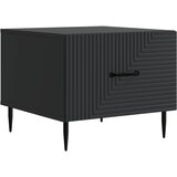  Kava Stol s ladicama Crna 49 x 50 x 40 cm Konstruirano drvo | shoptok.hr