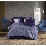 Elena purplewhitegrey tencel satin double quilt cover set Cene