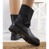 Gemre Black ankle boots with elastic upper Ricky | shoptok.hr