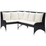 Maison Chic Vrtni kotni kavč - Zunanji kavči 2 kosa poli ratan črne barve, (22040865) | Shoptok.si