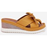 ARTIKER Leather Women's Wedge Sandals with Decorative Flower | ePonuda.com