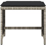  Vrtni taburei s jastucima 4 kom 40x40x35 cm od poliratana | shoptok.hr
