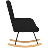  Stolica za ljuljanje od tkanine crna | shoptok.hr