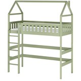  Drveni dječji povišeni krevet Otylia - olive - 200x90 cm - Bez madraca | shoptok.hr