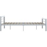  Okvir za krevet sivo-bijeli metalni 120 x 200 cm | shoptok.hr