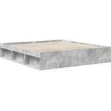  Krevetna konstrukcija Beton 180 x 200 cm Čvrsto borovo drvo | shoptok.hr
