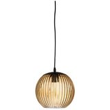 Bloomingville Rjava steklena LED viseča svetilka ø 23 cm Sybia – Cene