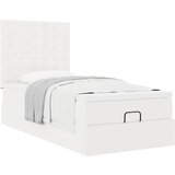 vidaXL Otomanski okvir kreveta s madracem bijela 90x200cm umjetna koža | shoptok.hr