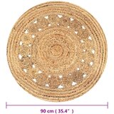  Ukrasni pleteni tepih od jute 90 cm okrugli | Eponuda.com