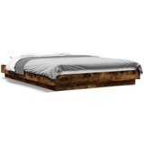 Furnova Posteljni okvir dimljeni hrast 140x200 cm inženirski les, (21938627) | Shoptok.si