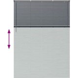 vidaXL Zavjesa za prozor sa zavjesama Ostalo Tamnosiva 155 x 220 cm Aluminij | shoptok.hr