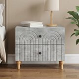  Noćni ormar Betonska siva 62 x 34,5 x 48 cm Konstruirano drvo | Eponuda.com