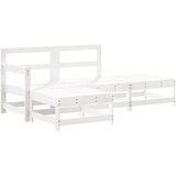 Maison Chic Seti vrtnega pohištva - Vrtna garnitura - Vrtni pohištvo set 4-delna bela trdna borovina, (21809578) | Shoptok.si