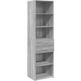 Maison Chic Visoka omara - Komoda - Predalnik siva sonoma 50x42,5x185 cm inženirski les, (21719307) Cene