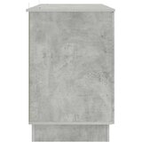  Miza s polico Betonsko siva 142,5 x 50 x 75 cm Inženirski les, (5000283176) | Shoptok.si