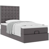 Otomanski krevet s madracem sivi 90x190cm umjetna koža | shoptok.hr