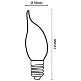 Rabalux 79209 - LED sijalica FILAMENT CF35 E14/6W/230V 4000K Slike