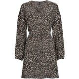 Vero Moda Kratke obleke VMNAJA LS SHORT DRESS WVN GA NOOS Bež Cene