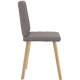  Jedilni stoli 6 kosov taupe blago, (21828373) | Shoptok.si