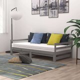  Dnevni ležaj na izvlačenje sivi od borovine 2 x (90 x 200) cm | shoptok.hr