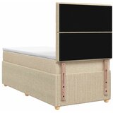  Boxspring krevet s madracem Krem 80 x 200 cm Tkanina - Krem 80 x 200 cm Dizajn linija | shoptok.hr