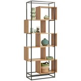 XORA REGAL 80/194/33,2 cm rjava, naravne barve, črna | Shoptok.si