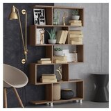 Hanah home Nilufer Walnut Polica za knjige 90x156x20cm, Smeđa | Eponuda.ba