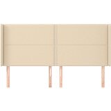  Uzglavlje s ušima krem 203x16x118/128 cm od tkanine | shoptok.hr