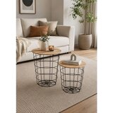 Hanah home set klub stolova Riva, atlantski bor / crni Cene