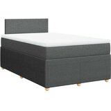  Krevet s oprugama i madracem tamnosivi 120 x 200 cm od tkanine | shoptok.hr