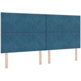  LED okvir za krevet s madracem Plava 200 x 200 cm Baršun | shoptok.hr