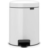 Brabantia Koš za odpadke s pedalom 5L s plastičnim vložkom - bela | Shoptok.si