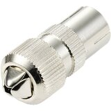 TRU COMPONENTS TC-10101532 ženski koaksialni konektor kovina Priključki: koaksialna vtičnica IEC Premer kabla: 5 mm 1 kos, (20434748) | Shoptok.si