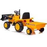 Lean Toys Otroški traktor bager na akumulator 12V rumena | Shoptok.si