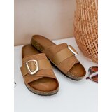 DStreet Klapki damskie NOLVINA beżowe | shoptok.hr