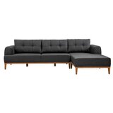 Atelier Del Sofa ugaona garnitura Vina Corner Anthracite Atlantic Pine | ePonuda.com