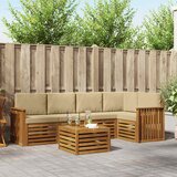  Set vanjskih sofa 6 kom. Prirodna i bež Poliester | shoptok.hr
