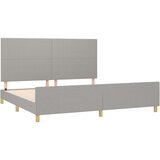  Za krevet s uzglavljem svjetlosivi 200x200 cm od tkanine | shoptok.hr
