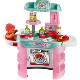  Perilica rublja za igru s priborom za bebu - tirkozno/rozi | Shoptok.si
