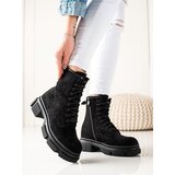  SUEDE BLACK HIKING BOOTS | Shoptok.si