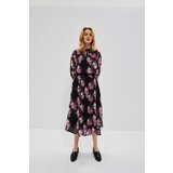 Marisse Printed Chiffon Dress L-Su-3705 Black | ePonuda.com