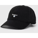 Barbour Bombažna bejzbolska kapa črna barva