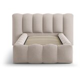 Micadoni Svjetlo smeđi tapecirani krevet s prostorom za odlaganje s podnicom 90x200 cm Lupine – | shoptok.hr