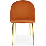Inca stolica - bakreni baršun / zlatne noge x 1 | shoptok.hr